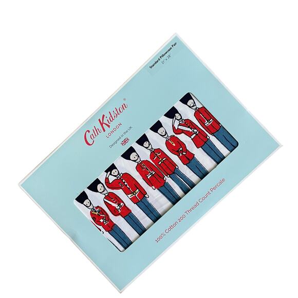 Cath Kidston London Guard Soldiers Christmas Nutcracker 2 Standard Pillowcases - Picture 3 of 6